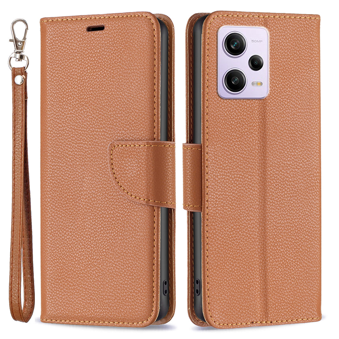 Wallet Phone Case for Xiaomi Redmi Note 12 Pro 5G / Note 12 Pro Speed 5G / Poco X5 Pro 5G PU Leather Case Solid Color Stand Cell Phone Cover