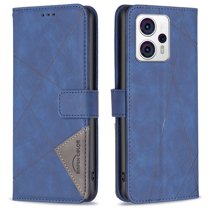 BINFEN COLOR for Motorola Moto G13 4G / G23 4G / G53 5G Shockproof Phone Case BF Imprinted Pattern Series-2 Style 05 Leather Wallet Stand Cover