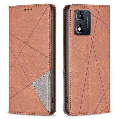 Shockproof Cell Phone Cover For Motorola Moto E13 4G, Card Holder BF Imprinted Pattern Series-1 Leather Stand Anti-fall Phone Case