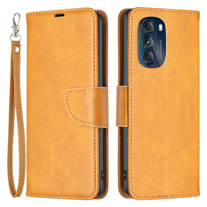 BF Leather Series-4 for Motorola Moto G 5G (2023) Mobile Phone Cover Wallet Stand Flip Leather Protective Case with Strap