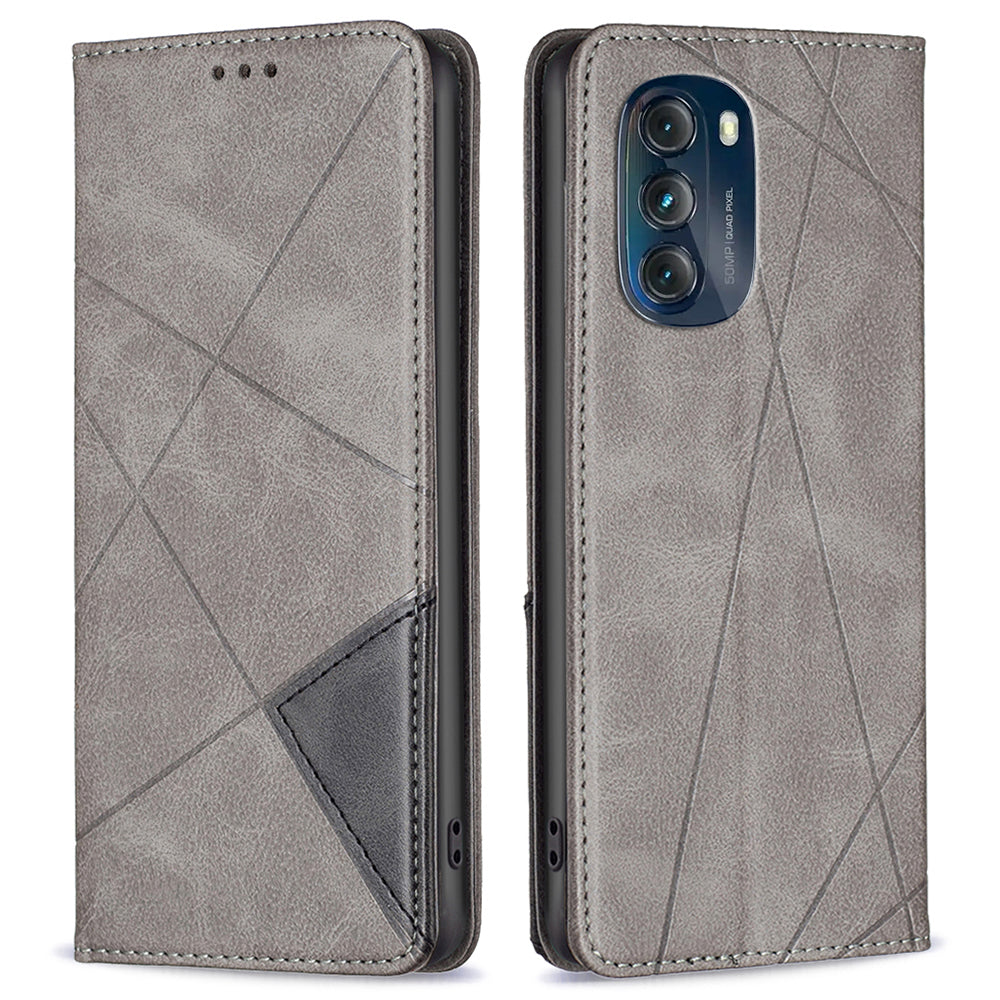 BF Imprinting Pattern Series-1 Anti-fall Phone Case For Motorola Moto G 5G (2023), Stand Leather Card Slot Protective Flip Phone Cover