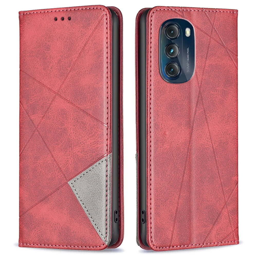 BF Imprinting Pattern Series-1 Anti-fall Phone Case For Motorola Moto G 5G (2023), Stand Leather Card Slot Protective Flip Phone Cover