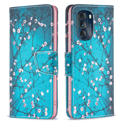 Anti-drop Phone Case for Motorola Moto G 5G (2023) BF Pattern Printing Leather Series-1 Pattern Imprinted Wallet Stand Phone Cover