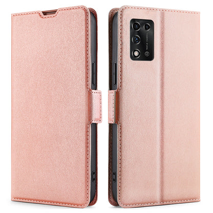 Cell Phone Cover for ZTE Libero 5G III, PU Leather Card Holder Mobile Phone Flip Case with Stand