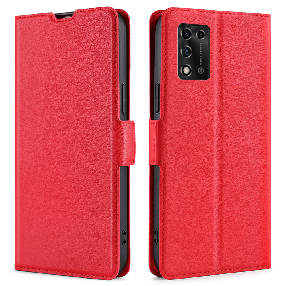 Cell Phone Cover for ZTE Libero 5G III, PU Leather Card Holder Mobile Phone Flip Case with Stand