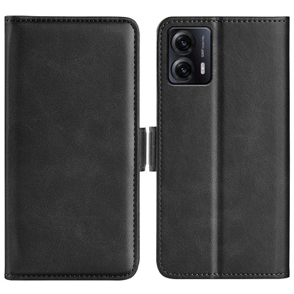 For Motorola Moto G53 5G Calf Texture PU Leather Wallet Cellphone Case Shockproof Stand Cover