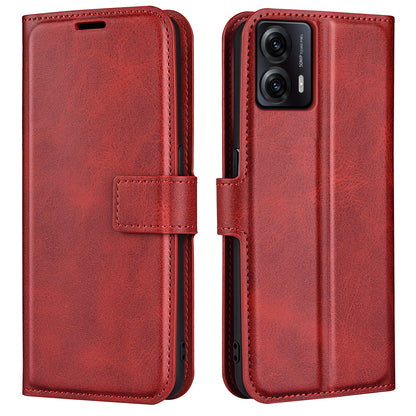 For Motorola Moto G53 5G Calf Texture PU Leather Wallet Case Square Clasp Drop-proof Phone Stand Cover