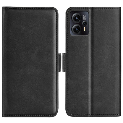 For Motorola Moto G13 4G Calf Texture PU Leather Wallet Phone Case Protective Cover with Stand