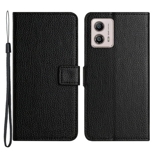 For Motorola Moto G53 5G / G23 4G / G13 4G Litchi Texture Phone Wallet Case Stand PU Leather Phone Cover