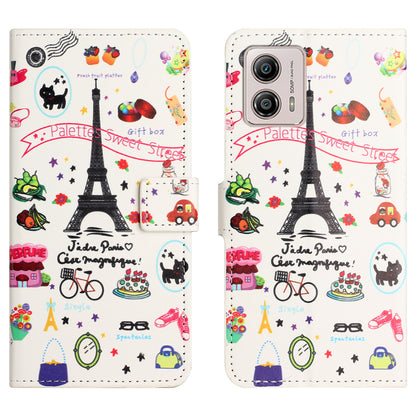 For Motorola Moto G53 5G / G23 4G / G13 4G Stand Phone Case PU Leather Pattern Printing Phone Wallet Cover