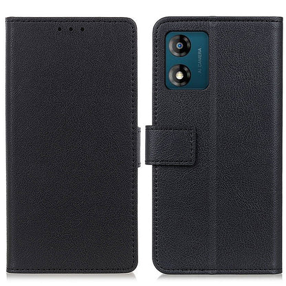 Phone Stand Case for Motorola Moto E13 4G, Textured PU Leather Wallet Protective Phone Cover