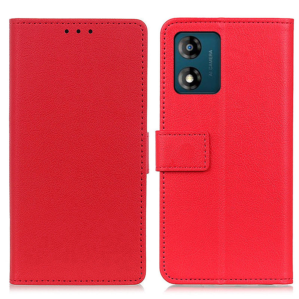 Phone Stand Case for Motorola Moto E13 4G, Textured PU Leather Wallet Protective Phone Cover