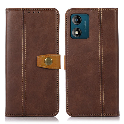 Leather Phone Case for Motorola Moto E13 4G, Calf Texture Cell Phone Wallet Cover