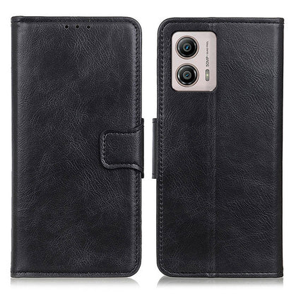 Cell Phone Case For Motorola Moto G53 5G / G13 4G / G23 4G Crazy Horse Texture Wallet Stand Shockproof PU Leather Phone Cover