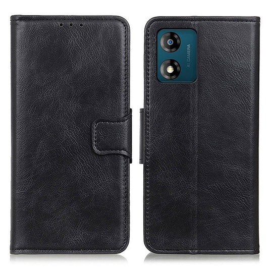 For Motorola Moto E13 4G Drop-proof Leather Phone Case Stand Crazy Horse Texture Wallet Mobile Phone Cover