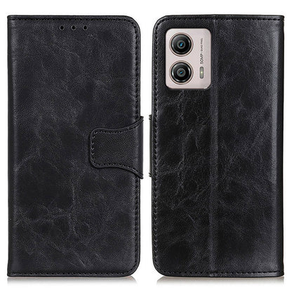 Mobile Phone Case For Motorola Moto G53 5G / G13 4G / G23 4G , Crazy Horse Texture Wallet Stand Split Leather Full Protection Phone Cover