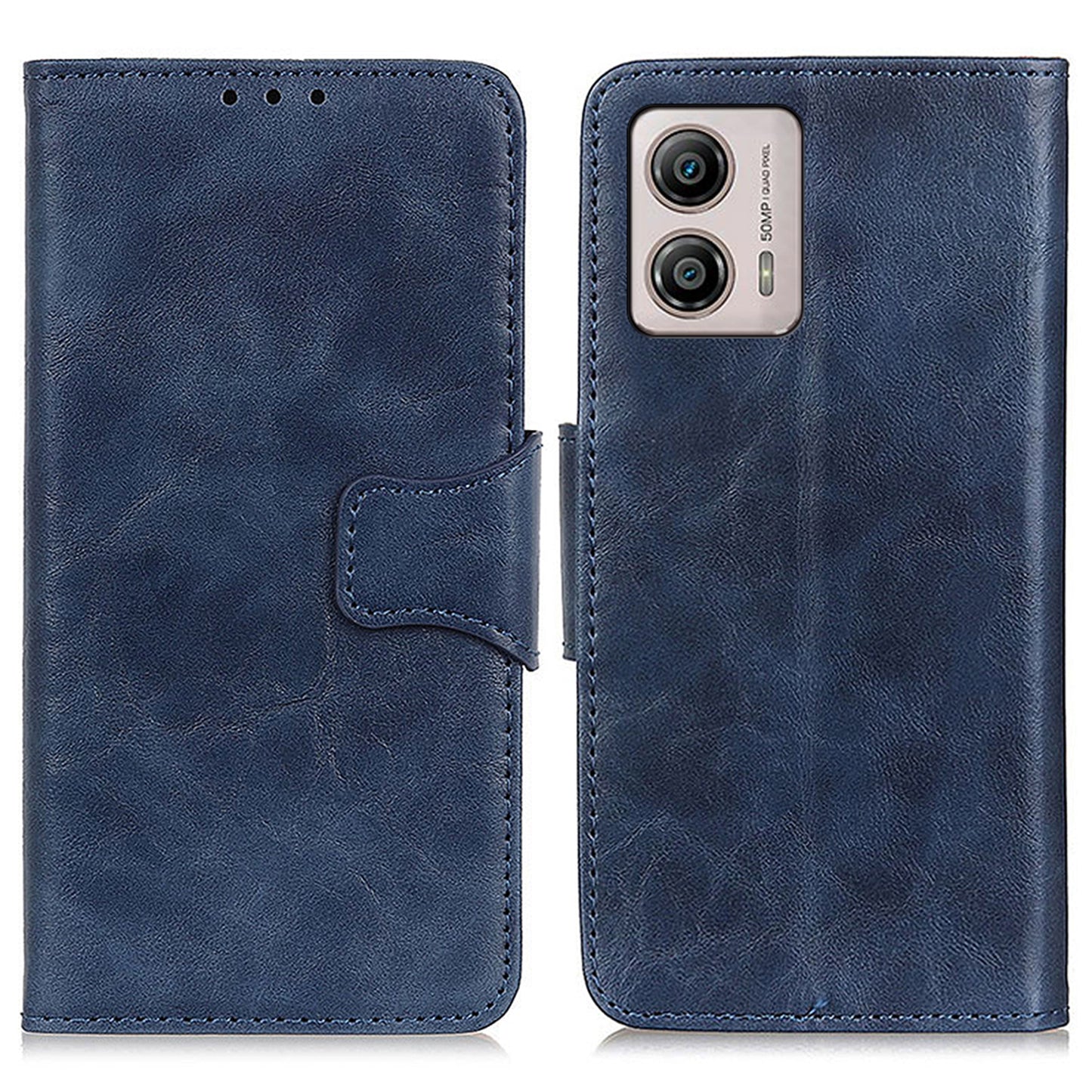 Mobile Phone Case For Motorola Moto G53 5G / G13 4G / G23 4G , Crazy Horse Texture Wallet Stand Split Leather Full Protection Phone Cover