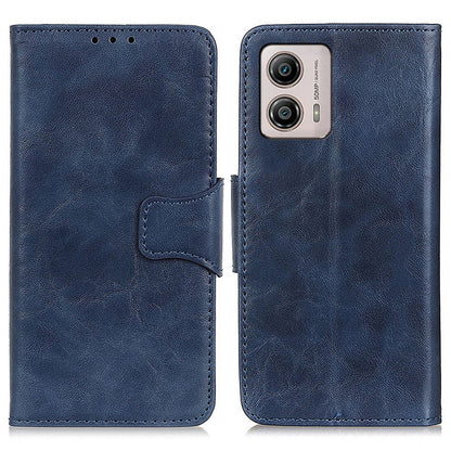 Mobile Phone Case For Motorola Moto G53 5G / G13 4G / G23 4G , Crazy Horse Texture Wallet Stand Split Leather Full Protection Phone Cover