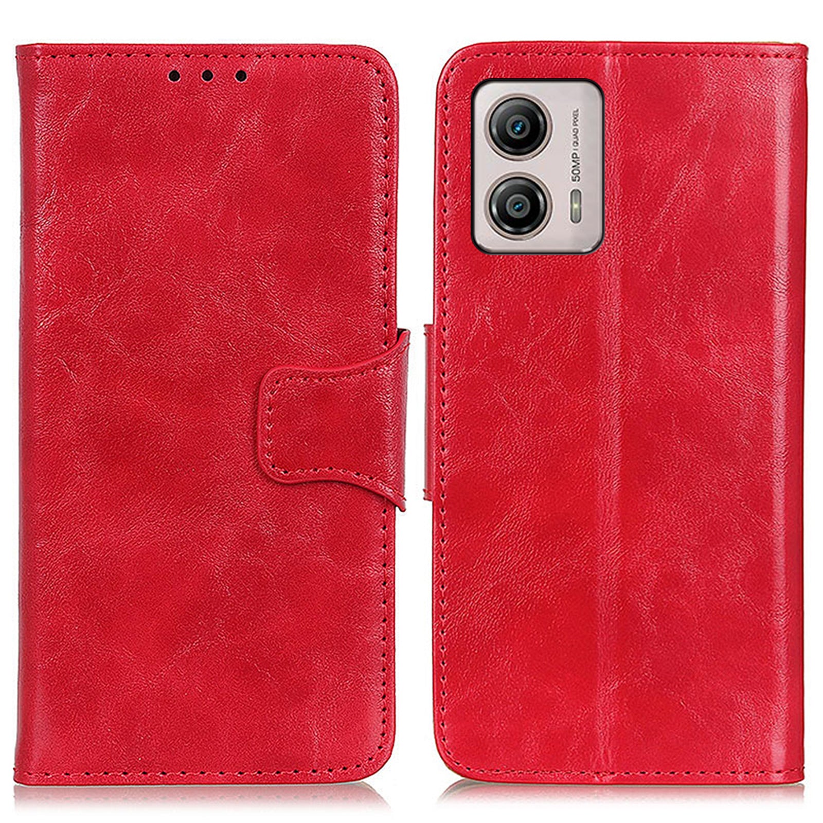 Mobile Phone Case For Motorola Moto G53 5G / G13 4G / G23 4G , Crazy Horse Texture Wallet Stand Split Leather Full Protection Phone Cover