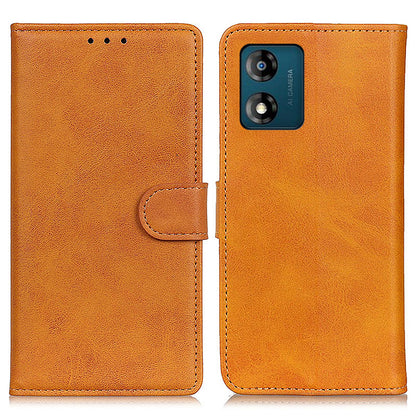 Anti-shock Protective Phone Case for Motorola Moto E13 4G, PU Leather Flip Mobile Phone Cover with Stand Wallet