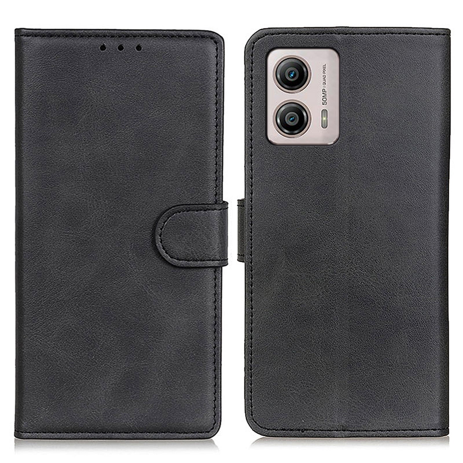 Anti-fall Mobile Phone Case for Motorola Moto G53 5G / G13 4G / G23 4G , Anti-Drop PU Leather Wallet Flip Phone Cover with Stand