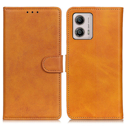 Anti-fall Mobile Phone Case for Motorola Moto G53 5G / G13 4G / G23 4G , Anti-Drop PU Leather Wallet Flip Phone Cover with Stand