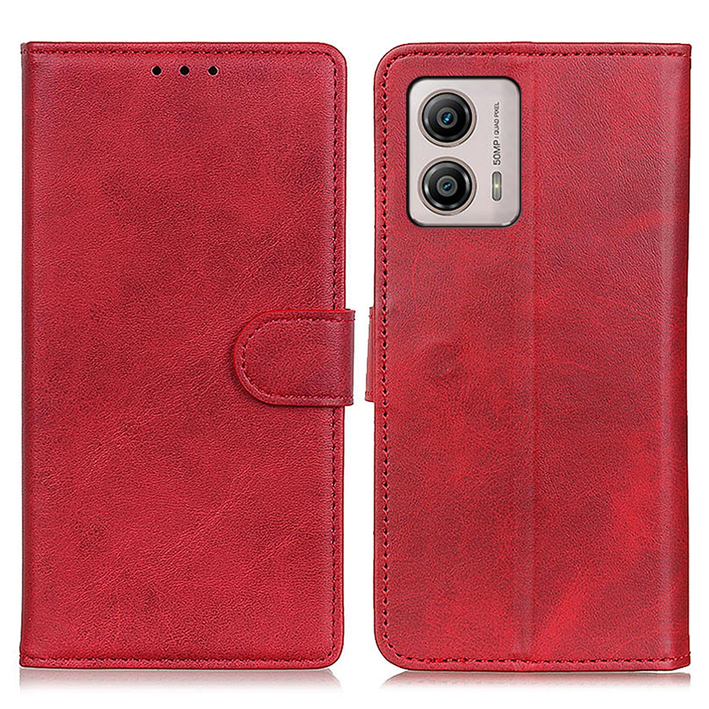 Anti-fall Mobile Phone Case for Motorola Moto G53 5G / G13 4G / G23 4G , Anti-Drop PU Leather Wallet Flip Phone Cover with Stand