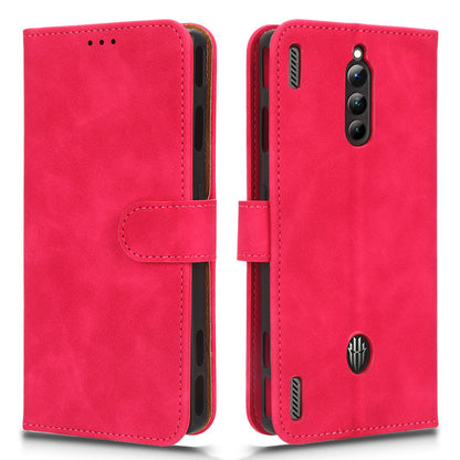 For ZTE nubia Red Magic 8 Pro 5G Skin-touch PU Phone Leather Case Wallet Stand Cell Phone Cover