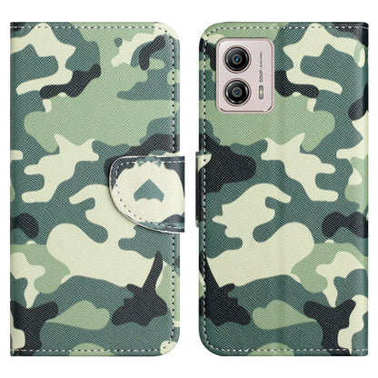 For Motorola Moto G73 5G Leather Stand Phone Case Pattern Printing Cross Texture Anti-drop Wallet Cover