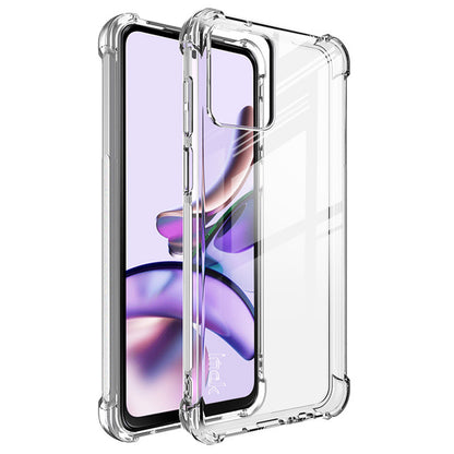 IMAK For Motorola Moto G73 5G Anti-Yellowing Airbag Cushion Design Phone Cover Clear TPU Phone Case