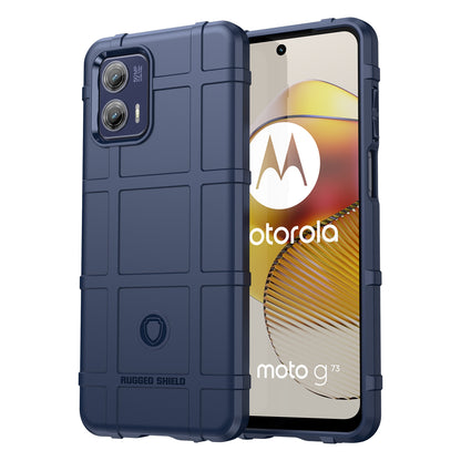 For Motorola Moto G73 5G Mobile Phone Cover Rugged Square Grid Texture Shockproof Soft TPU Cell Phone Case