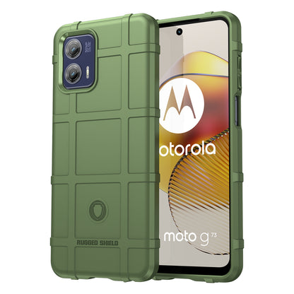 For Motorola Moto G73 5G Mobile Phone Cover Rugged Square Grid Texture Shockproof Soft TPU Cell Phone Case