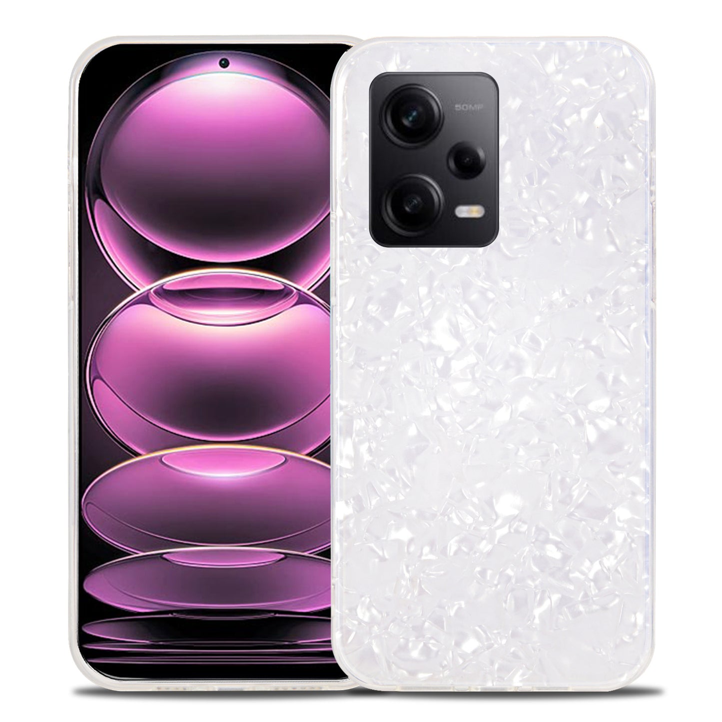 IPAKY Phone Case for Xiaomi Redmi Note 12 Pro 5G / Note 12 Pro Speed 5G / Poco X5 Pro 5G IMD Acrylic+TPU Back Protector Cover