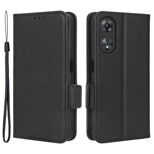 For Oppo A58 5G / A58x 5G / A78 5G Phone Wallet Case Litchi Texture Stand PU Leather Phone Cover