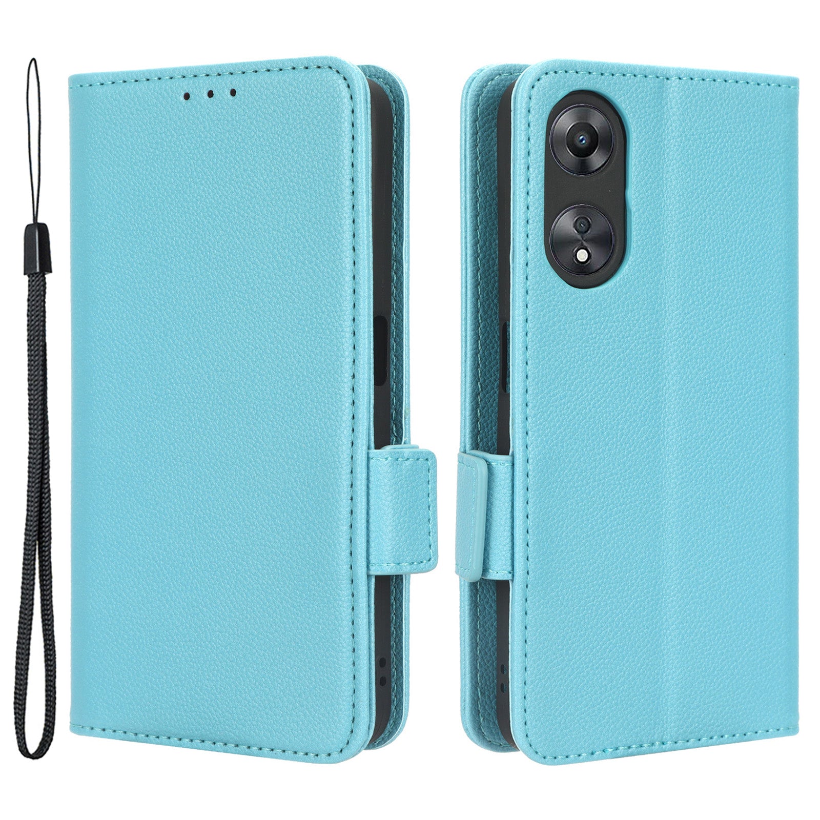 For Oppo A58 5G / A58x 5G / A78 5G Phone Wallet Case Litchi Texture Stand PU Leather Phone Cover