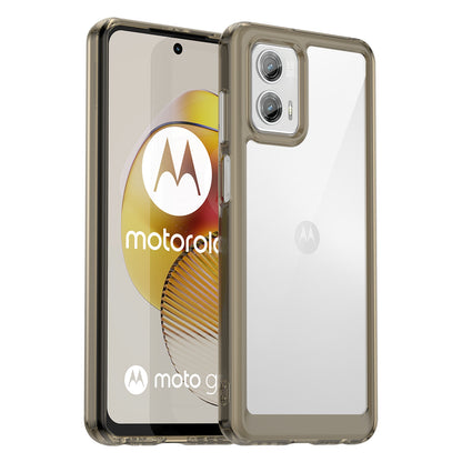 For Motorola Moto G73 5G Shock-absorbing TPU + Acrylic Phone Case Protective Back Cover