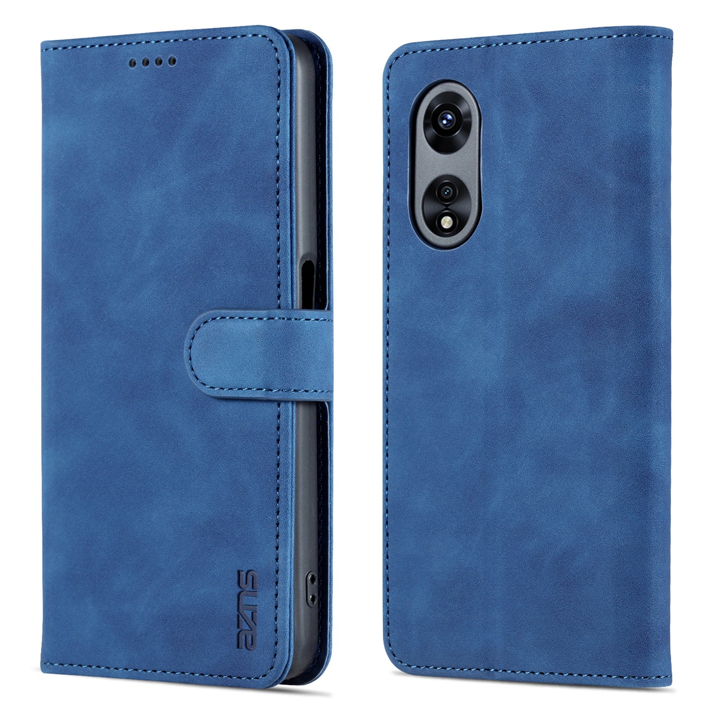 AZNS For Oppo A58 5G / A58x 5G / A78 5G Cowhide Texture Leather Flip Cover  Magnetic Stand Wallet Phone Case