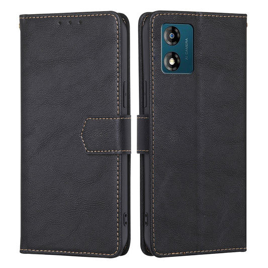 PU Leather Phone Case for Motorola Moto E13 4G Flip Stand RFID Blocking Wallet Phone Cover