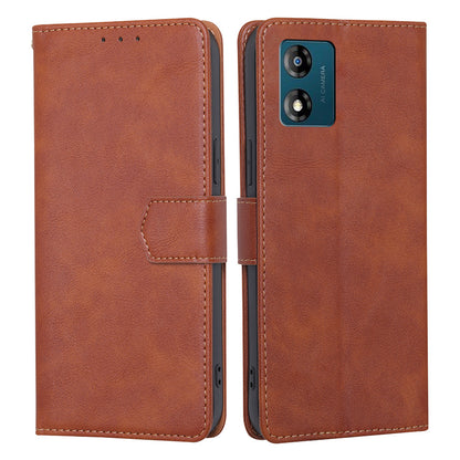 PU Leather Phone Case for Motorola Moto E13 4G Flip Stand RFID Blocking Wallet Phone Cover