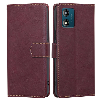 PU Leather Phone Case for Motorola Moto E13 4G Flip Stand RFID Blocking Wallet Phone Cover