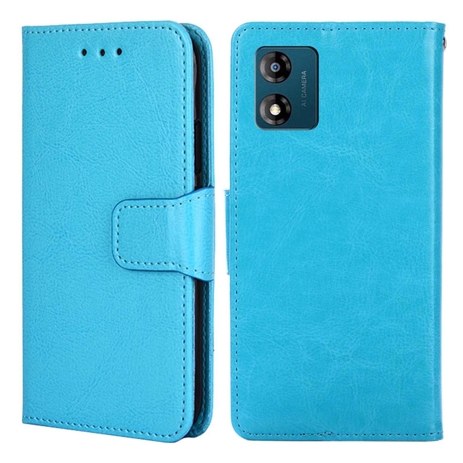 For MOTO E13 4G PU Leather Phone Wallet Case Anti-drop Stand Phone Cover