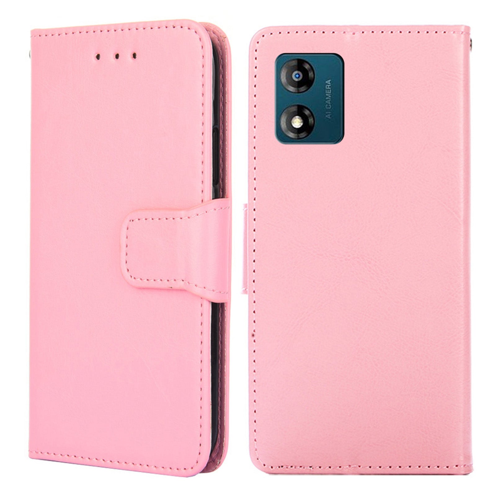 For MOTO E13 4G PU Leather Phone Wallet Case Anti-drop Stand Phone Cover