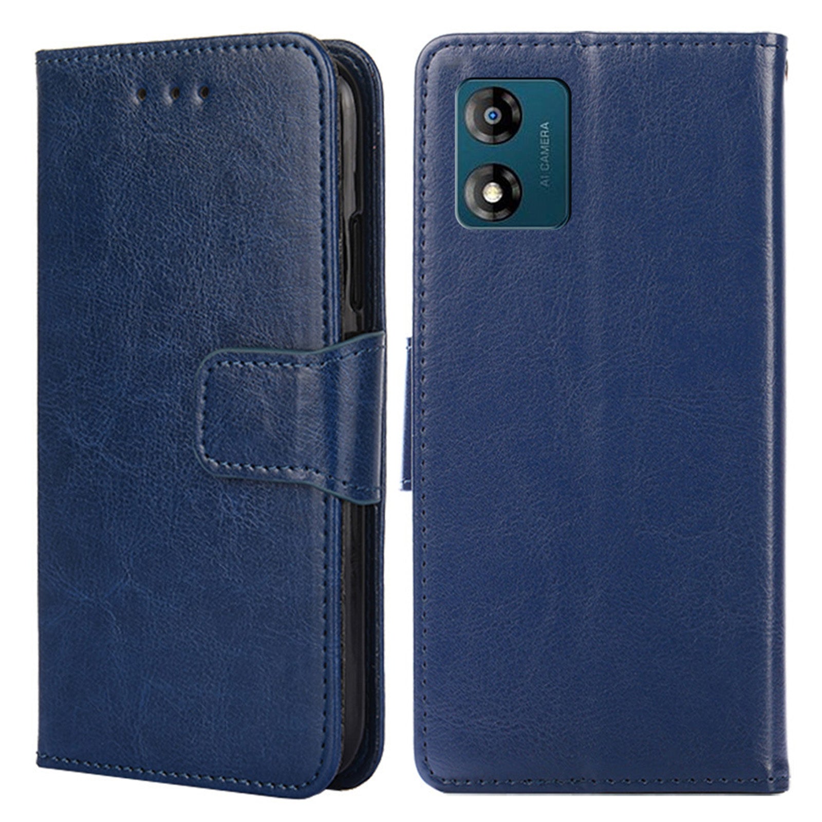 For MOTO E13 4G PU Leather Phone Wallet Case Anti-drop Stand Phone Cover