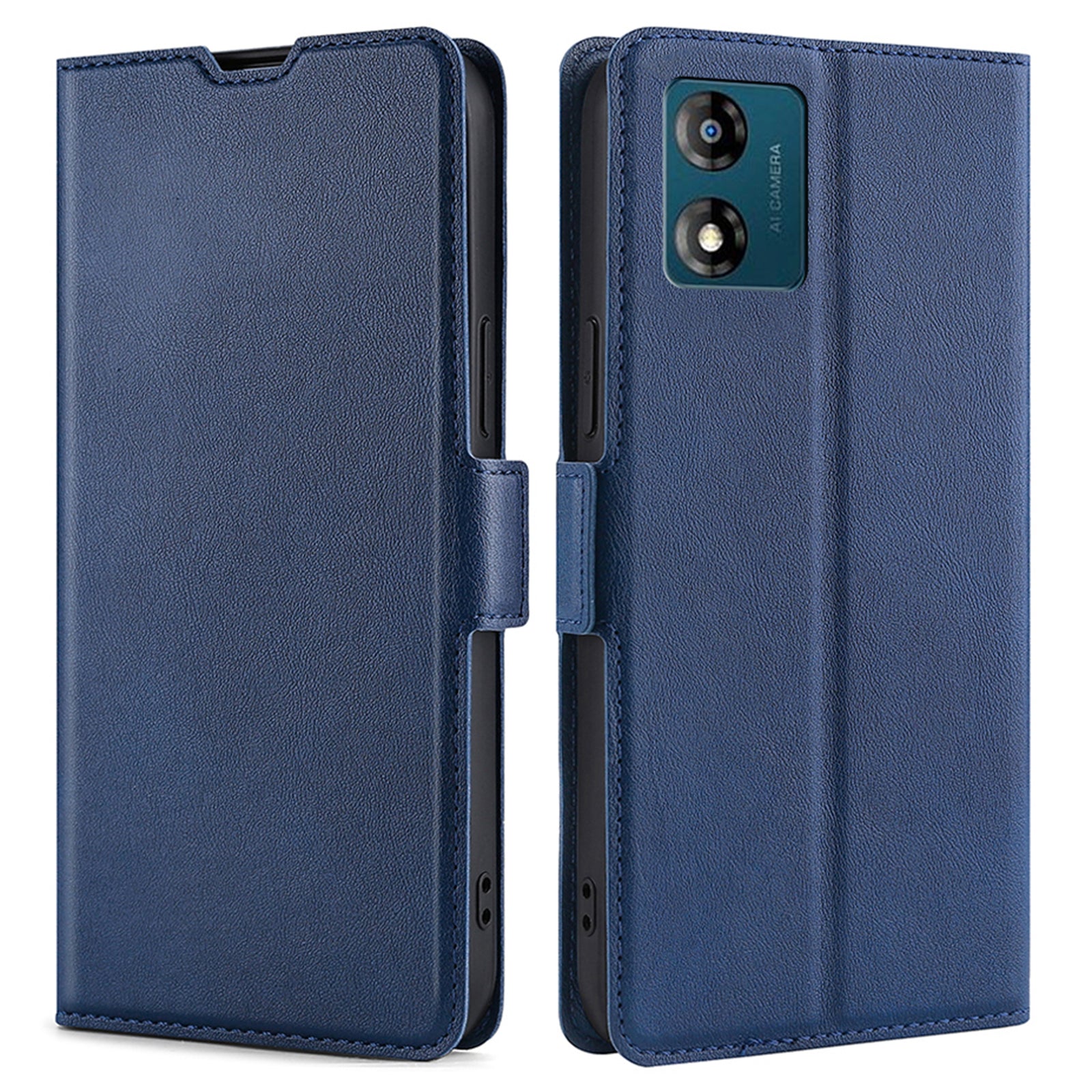 Stand Cell Phone Case for Motorola Moto E13 4G PU Leather Card Holder Protective Phone Cover