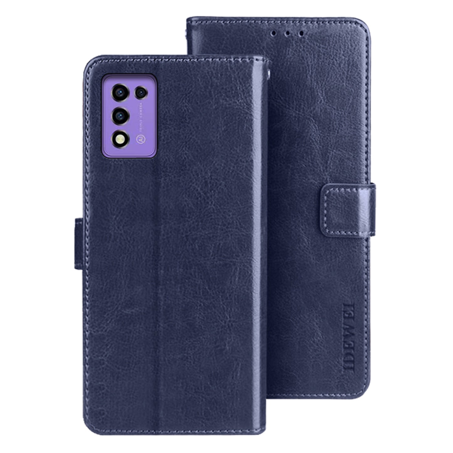 IDEWEI For ZTE Libero 5G III Phone Wallet Cover Stand PU Leather Full Protection Phone Case