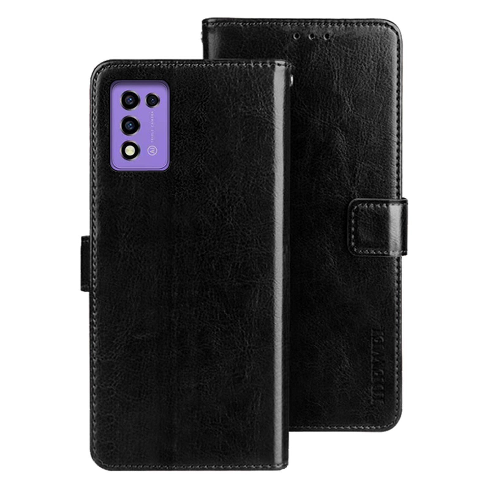 IDEWEI For ZTE Libero 5G III Phone Wallet Cover Stand PU Leather Full Protection Phone Case