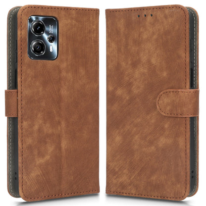 For Motorola Moto G13 4G / G23 4G Anti-Scratch Leather Phone Case Stand RFID Blocking Wallet Cover