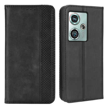 For ZTE nubia Z50 Vintage PU Leather Phone Case Wallet Stand Magnetic Clasp Shockproof Cover