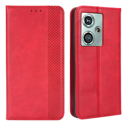 For ZTE nubia Z50 Vintage PU Leather Phone Case Wallet Stand Magnetic Clasp Shockproof Cover