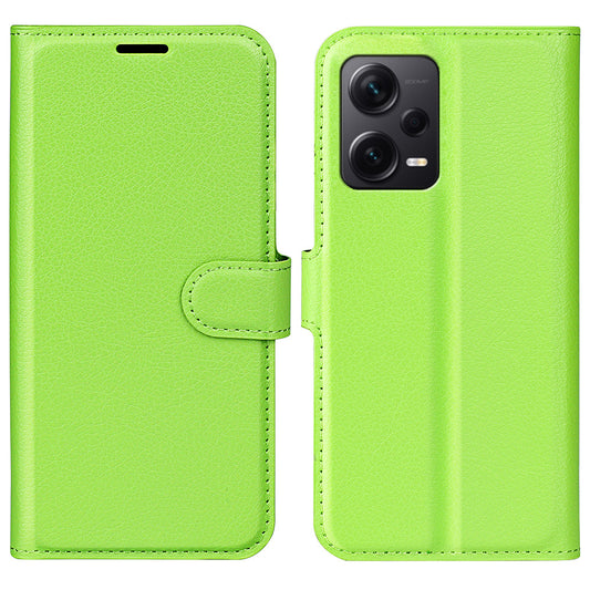 For Xiaomi Redmi Note 12 Pro+ 5G Litchi Texture Wallet Phone Cover with Stand